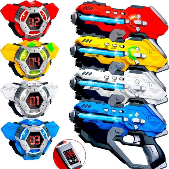 Kusntin 4 pack of laser tag laser gun for kids ages +8 - Picture 1 of 12